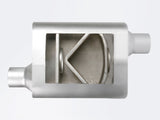 Scorpion Aluminized Steel Muffler 2-1/2 Inch ID Offset/Offset x 10 Inch W x 4 Inch H x 13 Inch L - Oval Body aFe Power