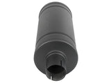 Mach Force-Xp 409 Stainless Steel Muffler w/ High-Temp Metallic Black finish 2-1/2 Inch ID Inlet & Outlet Center/Center 14 Inch L x 6 Inch Dia. aFe Power