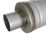 Mach Force-Xp 409 Stainless Steel Muffler 3 Inch ID Center/Center x 6 Inch Dia. x 14 Inch L - Round Body aFe Power