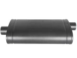 Mach Force-Xp 409 Stainless Steel Muffler w/ High-Temp Metallic Black finish 3 Inch ID Center/Offset x 11 Inch W x 5 Inch H x 22 Inch L - Oval Body - Black aFe Power