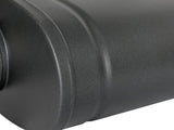 Mach Force-Xp 409 Stainless Steel Muffler w/ High-Temp Metallic Black finish 3 Inch ID Center/Offset x 11 Inch W x 5 Inch H x 22 Inch L - Oval Body - Black aFe Power