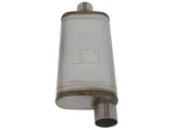 Mach Force-Xp 409 Stainless Steel Muffler 3 Inch ID Center/Offset x 9 Inch W x 4 Inch H x 18 Inch L- Oval Body aFe Power