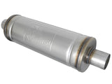 Mach Force-Xp 409 Stainless Steel Muffler 2-1/2 Inch ID Center/Center 18 Inch L x 6 Inch Dia - Round Body aFe Power