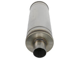 Mach Force-Xp 409 Stainless Steel Muffler 2-1/2 Inch ID Center/Center 18 Inch L x 6 Inch Dia - Round Body aFe Power