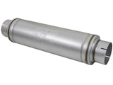 Atlas Aluminized Steel Muffler 5 Inch ID Center/Center x 7 Inch Dia. x 24 Inch L - Round Body aFe Power