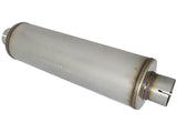 Mach Force-Xp 409 Stainless Steel Muffler 3-1/2 Inch ID Center/Center x 7 Inch Dia. x 24 Inch L - Round Body aFe Power