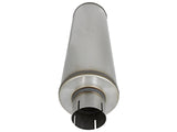 Mach Force-Xp 409 Stainless Steel Muffler 3-1/2 Inch ID Center/Center x 7 Inch Dia. x 24 Inch L - Round Body aFe Power