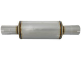 Atlas Aluminized Steel Muffler 3-1/2 Inch ID Center/Center x 7 Inch Dia. X 16 Inch L - Round Body aFe Power