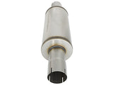 Atlas Aluminized Steel Muffler 3-1/2 Inch ID Center/Center x 7 Inch Dia. X 16 Inch L - Round Body aFe Power
