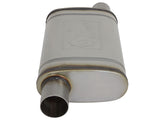 Mach Force-Xp 409 Stainless Steel Muffler 2-1/2 Inch ID Offset/Offset x 9 Inch W x 4 Inch H x 14 Inch L - Oval Body aFe Power