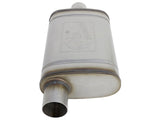 Mach Force-Xp 409 Stainless Steel Muffler 2-1/2 Inch ID Offset/Center x 9 Inch W x 4 Inch H x 14 Inch L - Oval Body aFe Power
