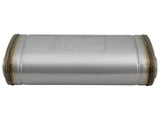 Mach Force-Xp 409 Stainless Steel Muffler 2-1/2 Inch ID Offset/Dual x 18 Inch L x 8 Inch W x 5 Inch H - Oval Body aFe Power