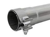 Mach Force-Xp 2-1/2 Inch 409 Stainless Steel Muffler Delete Pipe 2-1/2 Inch ID Inlet/Outlet x 14 Inch Body x 20 Inch Overall Length aFe Power