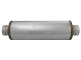 Saturn 4S 409 Stainless Steel Muffler 4 Inch ID Center/Center x 8 Inch Dia. x 30 Inch Oal - Round Body aFe Power