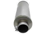 Saturn 4S 409 Stainless Steel Muffler 4 Inch ID Center/Center x 8 Inch Dia. x 30 Inch Oal - Round Body aFe Power