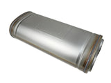Mach Force-Xp 409 Stainless Steel Muffler 2-1/2 Inch Dual Inlet/Dual Outlet 5 Inch H x 8 Inch W x 18 Inch L - Oval Body aFe Power
