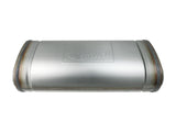 Mach Force-Xp 409 Stainless Steel Muffler 2-1/2 Inch Dual Inlet/Dual Outlet 5 Inch H x 8 Inch W x 18 Inch L - Oval Body aFe Power