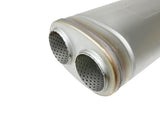 Mach Force-Xp 409 Stainless Steel Muffler 3 Inch Dual Inlet/Dual Outlet 5 Inch H x 8 Inch W x 18 Inch L aFe Power
