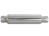 Mach Force-Xp 304 Stainless Steel Resonator 2-1/2 Inch Inlet/Outlet x 4 Inch Dia. x 15 Inch Body x 19 Inch Overall Length aFe Power