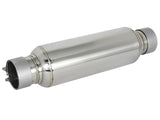 Mach Force-Xp 304 Stainless Steel Resonator 2-1/2 Inch Inlet/Outlet x 4 Inch Dia. x 12 Inch Body x 15 Inch Overall Length aFe Power