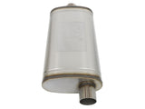 Mach Force-Xp 304 Stainless Steel Muffler 3 Inch Inlet (Center) / 3 Inch Outlet (Off-Center) x 22 Inch L x 11 Inch W x 5 Inch H aFe Power