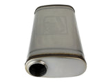 Mach Force-Xp 304 Stainless Steel Muffler 2-1/2 Inch ID Center/Offset x 9 Inch W x 4 Inch H x 18 Inch L - Oval Body aFe Power