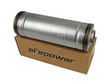 Mach Force-Xp 304 Stainless Steel Muffler 2-1/2 Inch ID Center/Center x 9 Inch Dia. x 14 Inch L - Round Body aFe Power