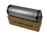 Mach Force-Xp 304 Stainless Steel Muffler 3 Inch ID Center/Center x 5 Inch Dia. x 14 Inch L - Round Body aFe Power