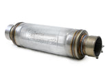 Mach Force-Xp 304 Stainless Steel Muffler 3 Inch ID Center/Center x 5 Inch Dia. x 19 Inch Overall Length - Round Body aFe Power