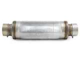 Mach Force-Xp 304 Stainless Steel Muffler 3 Inch ID Center/Center x 5 Inch Dia. x 19 Inch Overall Length - Round Body aFe Power