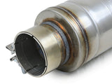 Mach Force-Xp 304 Stainless Steel Muffler 3 Inch ID Center/Center x 5 Inch Dia. x 19 Inch Overall Length - Round Body aFe Power