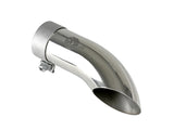 Mach Force-Xp 304 Stainless Steel Clamp-on Exhaust Tip Polished 2-1/2 Inch Inlet x 2-1/2 Inch Outlet X 9 Inch L aFe Power