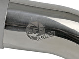 Mach Force-Xp 304 Stainless Steel Clamp-on Exhaust Tip Polished 2-1/2 Inch Inlet x 2-1/2 Inch Outlet X 9 Inch L aFe Power