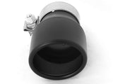 Mach Force-Xp 409 Stainless Steel Clamp-on Exhaust Tip Black 2-1/2 Inch Inlet x 3-1/2 Inch Outlet x 6 Inch L aFe Power