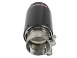 Mach Force-Xp 304 Stainless Steel Clamp-on Exhaust Tip Carbon Fiber 2-1/2 Inch Inlet x 3-1/2 Inch Outlet X 7 Inch L aFe Power