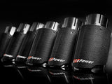 Mach Force-Xp 304 Stainless Steel Clamp-on Exhaust Tip Carbon Fiber 2-1/2 Inch Inlet x 3-1/2 Inch Outlet X 7 Inch L aFe Power