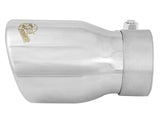 Mach Force-Xp 304 Stainless Steel Clamp-on Exhaust Tip Polished 2-1/2 Inch Inlet x 3-1/2 Inch Outlet x 6 Inch L aFe Power