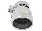 Mach Force-Xp 304 Stainless Steel Clamp-on Exhaust Tip Polished 2-1/2 Inch Inlet x 3-1/2 Inch Outlet x 6 Inch L aFe Power