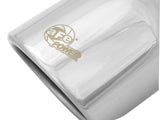 Mach Force-Xp 304 Stainless Steel Clamp-on Exhaust Tip Polished 2-1/2 Inch Inlet x 3-1/2 Inch Outlet x 6 Inch L aFe Power