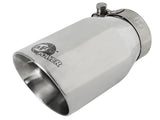 Mach Force-Xp 304 Stainless Steel Clamp-on Exhaust Tip Polished 2-1/2 Inch Inlet x 3-1/2 Inch Outlet X 7 Inch L aFe Power