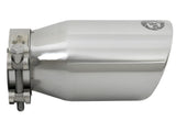 Mach Force-Xp 304 Stainless Steel Clamp-on Exhaust Tip Polished 2-1/2 Inch Inlet x 3-1/2 Inch Outlet X 7 Inch L aFe Power