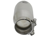 Mach Force-Xp 304 Stainless Steel Clamp-on Exhaust Tip Polished 2-1/2 Inch Inlet x 3-1/2 Inch Outlet X 7 Inch L aFe Power