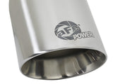 Mach Force-Xp 304 Stainless Steel Clamp-on Exhaust Tip Polished 2-1/2 Inch Inlet x 3-1/2 Inch Outlet X 7 Inch L aFe Power