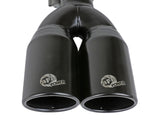 Mach Force-Xp 409 Stainless Steel Clamp-on Exhaust Tip Black 2-1/2 Inch Inlet x 3-1/2 Inch Outlet X 12 Inch L aFe Power