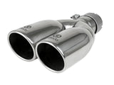Takeda 304 Stainless Steel Clamp-on Exhaust Tip Polished 2-1/2 Inch Inlet x 3-1/2 Inch Outlet X 12 Inch L aFe Power