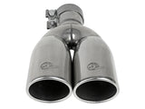 Mach Force-Xp 304 Stainless Steel Clamp-on Exhaust Tip Polished 2-1/2 Inch Inlet x 3-1/2 Inch Outlet X 12 Inch L aFe Power
