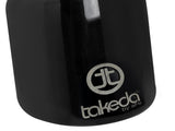 Takeda 304 Stainless Steel Clamp-on Exhaust Tip Black 2-1/2 Inch Inlet x 4 Inch Outlet x 6 Inch L aFe Power