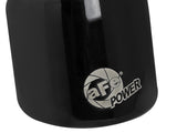 Mach Force-Xp 409 Stainless Steel Clamp-on Exhaust Tip Black 2-1/2 Inch Inlet x 4 Inch Outlet x 6 Inch L aFe Power