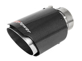 Mach Force-Xp 304 Stainless Steel Clamp-on Exhaust Tip Carbon Fiber 2-1/2 Inch Inlet x 4 Inch Outlet x 7 Inch L aFe Power