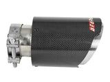 Mach Force-Xp 304 Stainless Steel Clamp-on Exhaust Tip Carbon Fiber 2-1/2 Inch Inlet x 4 Inch Outlet x 7 Inch L aFe Power
